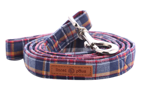 DarkBlue Dog Leash for Small Medium Large Dog Matching Collar