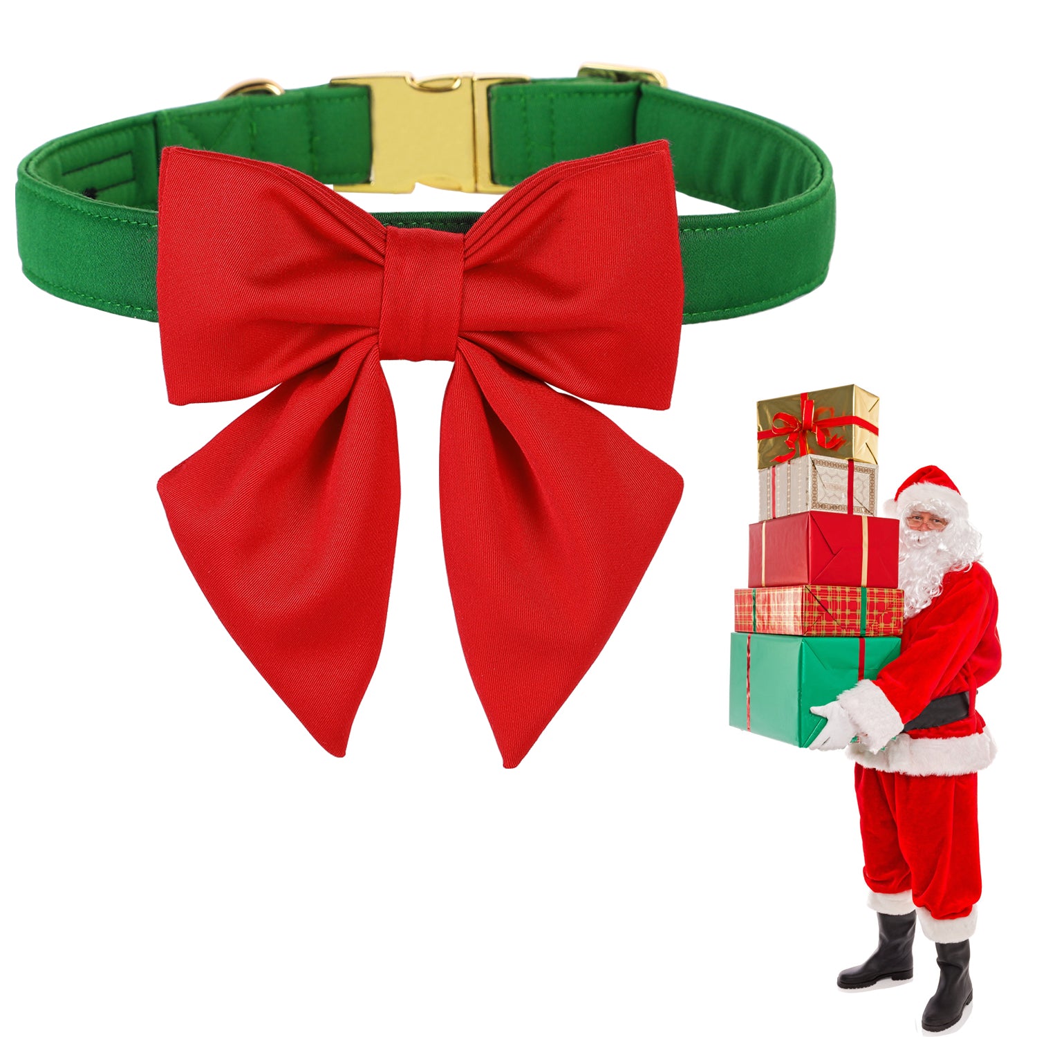 Comfortable Cotton Dog Collar with Detachable Sailor Bow for Male Female Dogs
