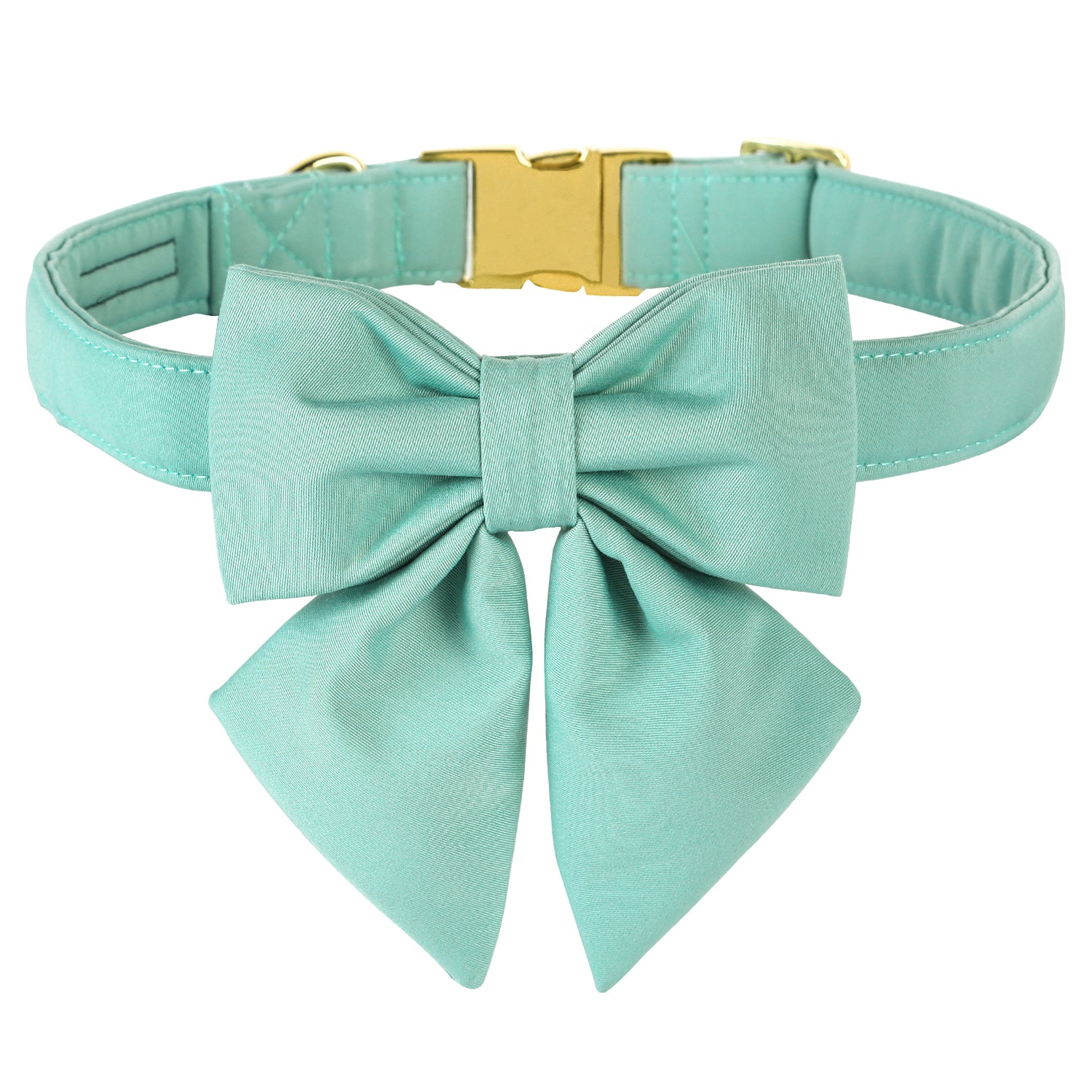 Comfortable Cotton Dog Collar with Detachable Sailor Bow for Male Female Dogs