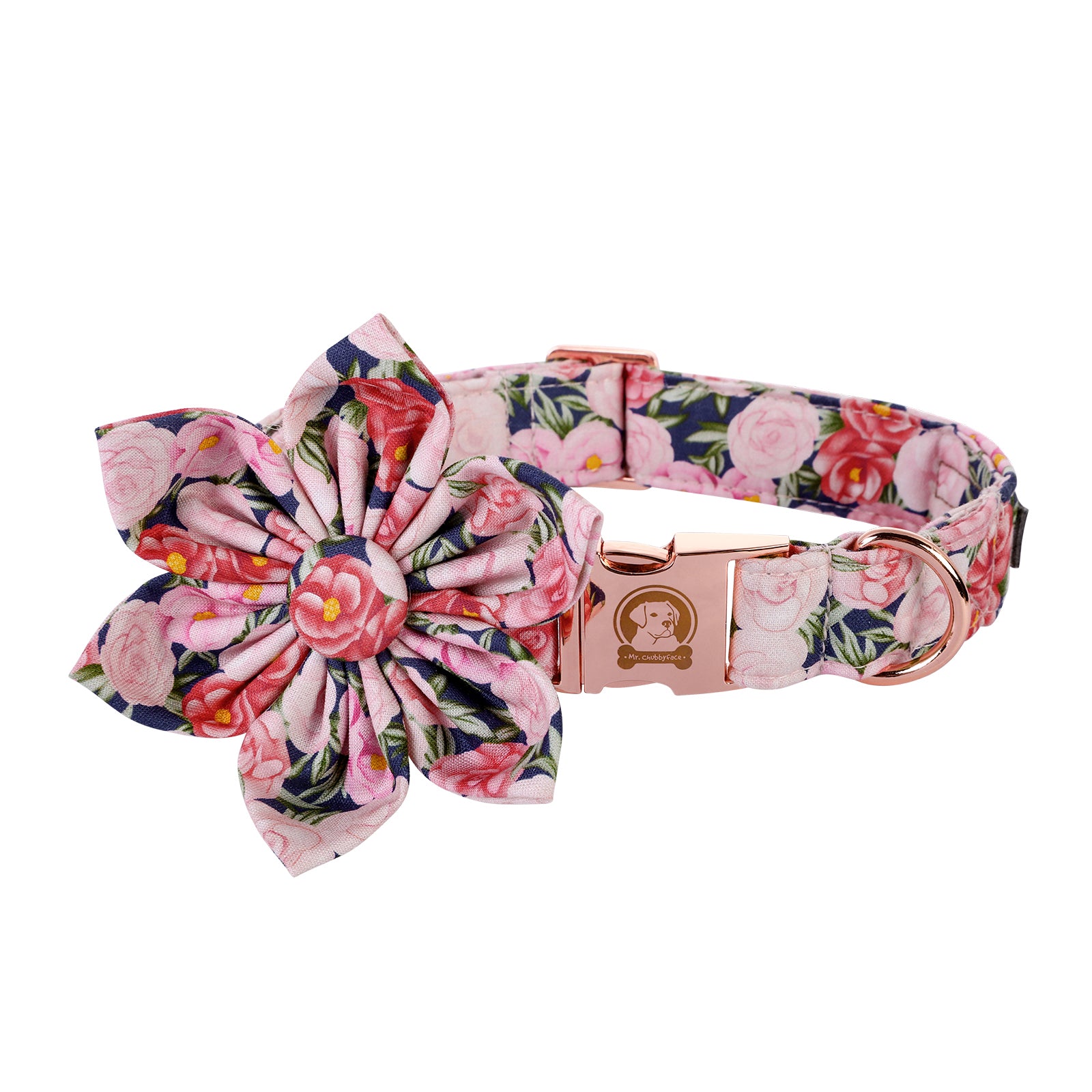 Dog Collar with Flower for Female Dog