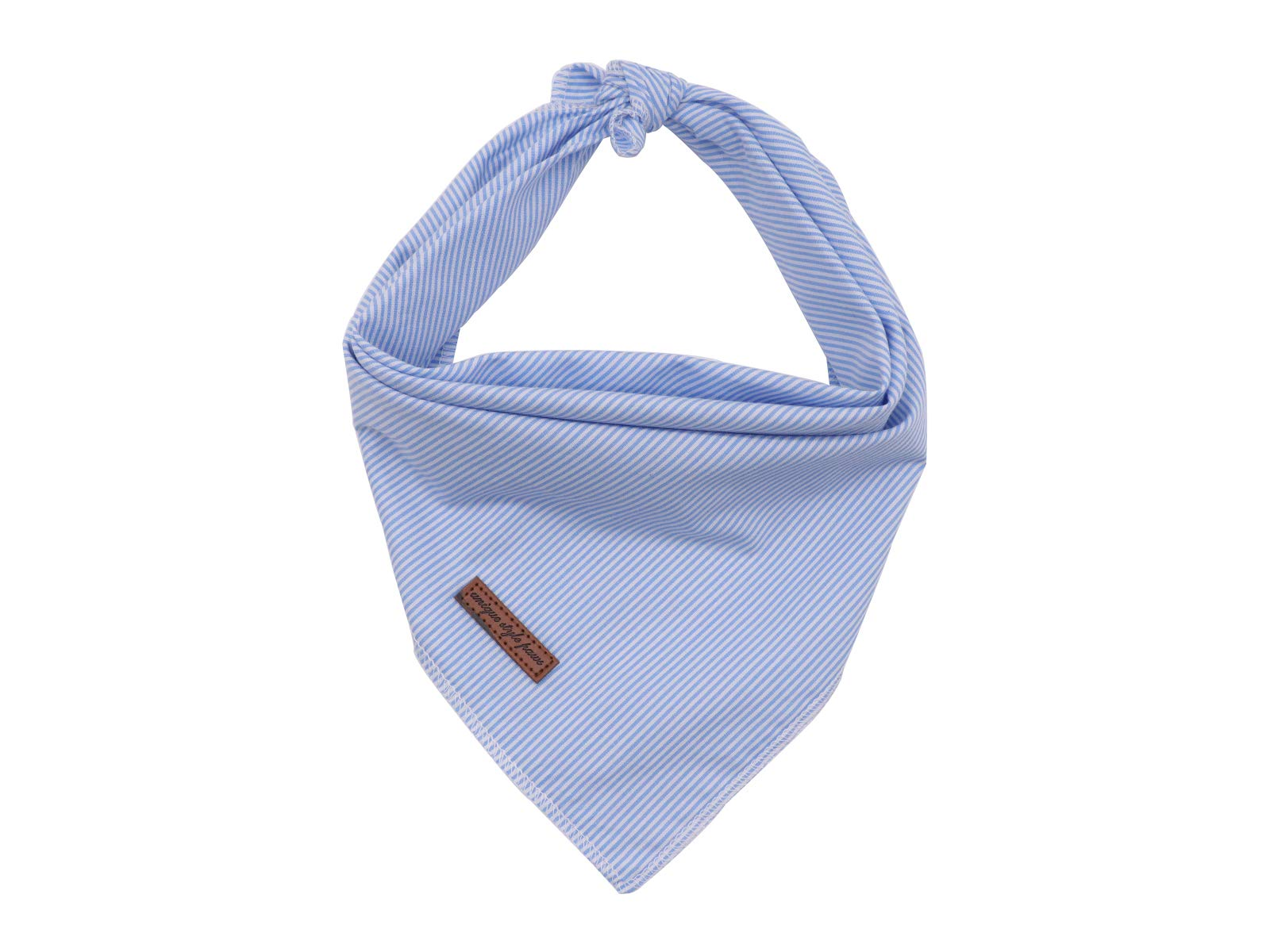 Blue Stripe Dog Bandana for Small Medium Large Female Male Dogs Gift